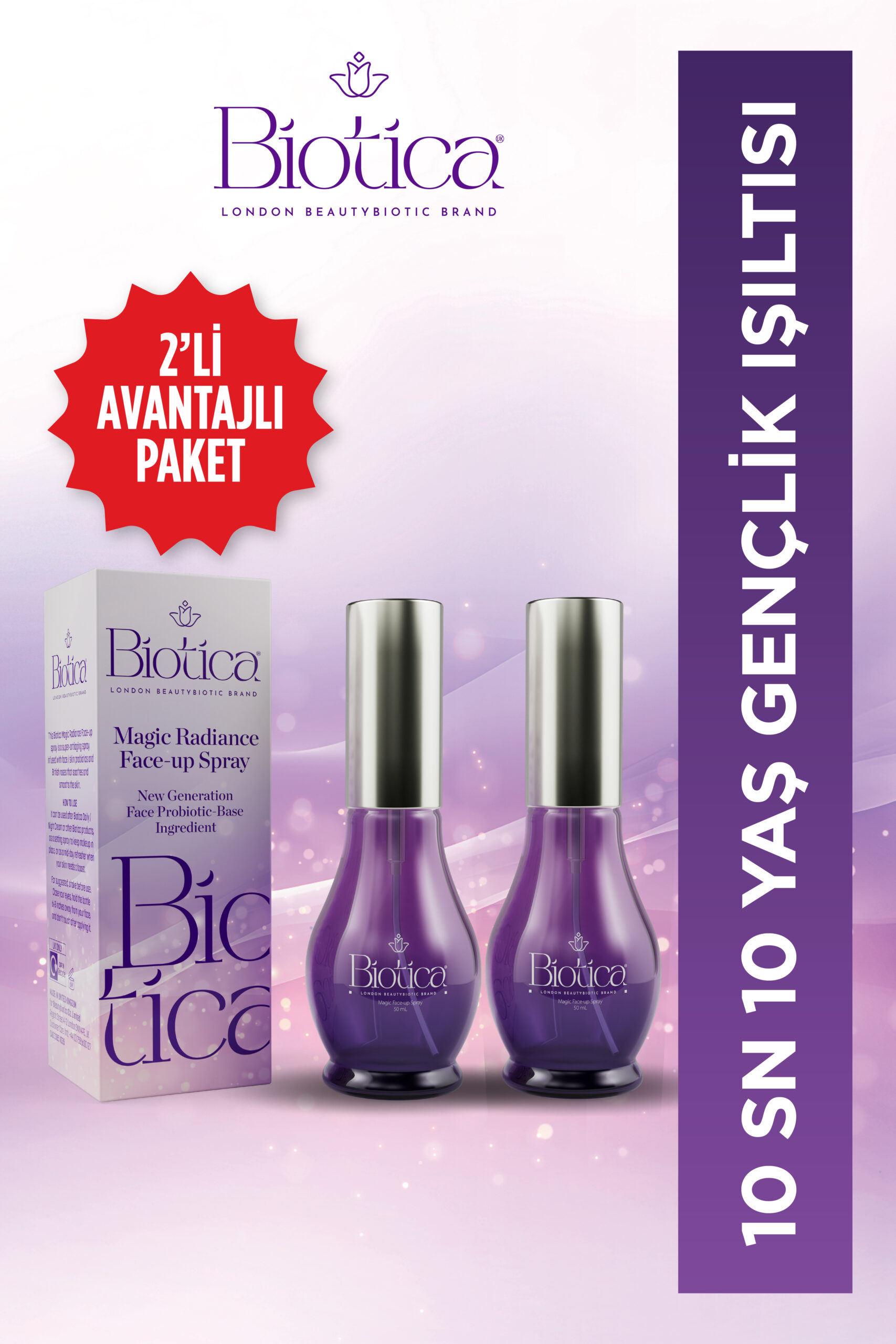 Biotica Magic Radiance Face-Up Lifting Spray 2'li Avantajlı Paket
